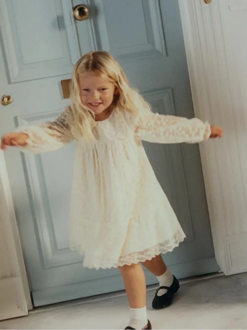 Zara kids NWT embroidered tulle dress 4786/566